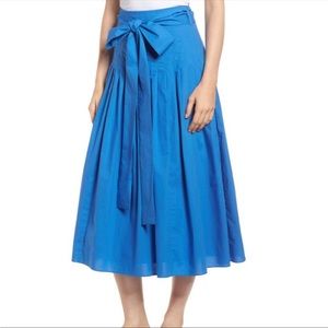 J. Crew Blue Pleated Skirt